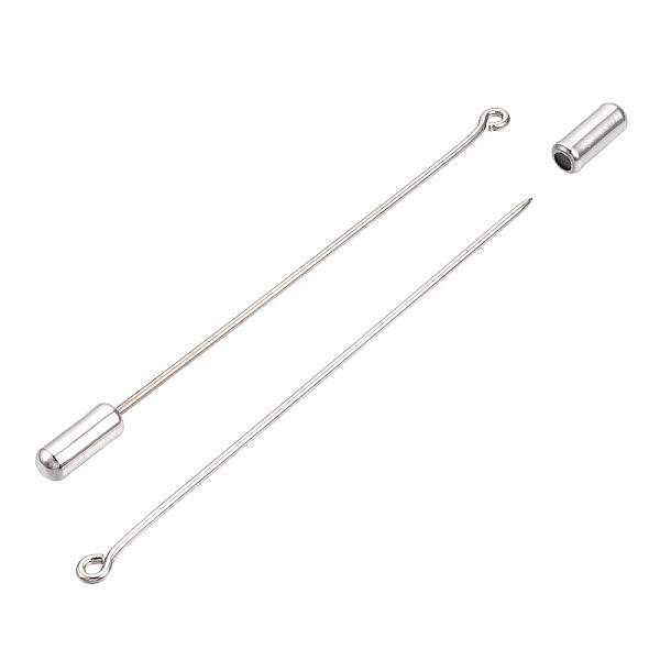 

PandaHall Rack Plating Brass Pins, Lapel Pins, with Plug, DIY Accessories, for Brooch Making, Nickel Free, Platinum, 21 Gauge, 28.5x0.7mm...