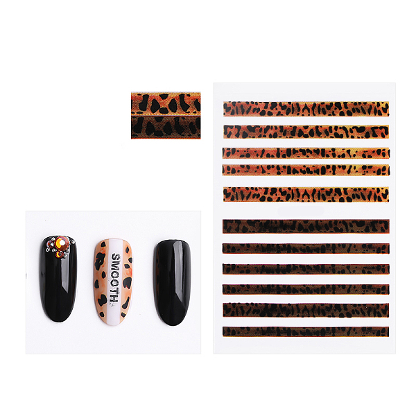 

PandaHall Nail Art Stickers Decals, Self-adhesive, For Nail Tips Decorations, Colorful, 9.6x6.5cm Paper Others
