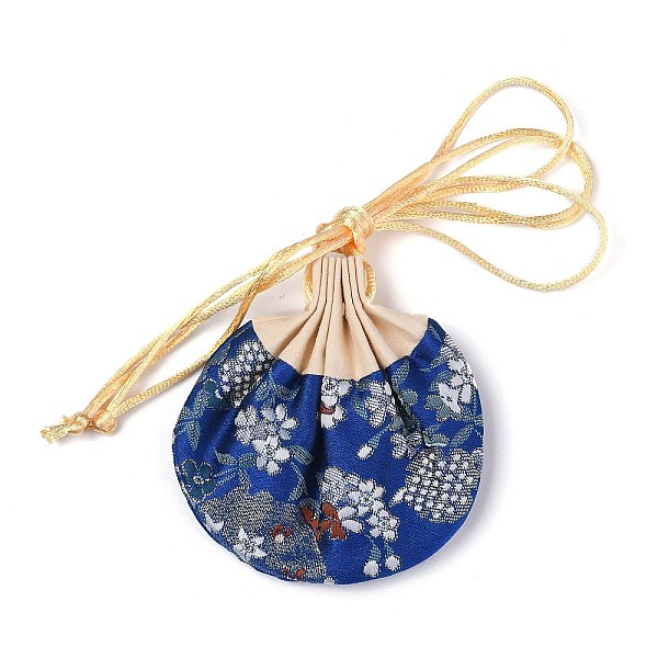 

PandaHall Chinese Brocade Sachet Coin Purses, Drawstring Floral Embroidered Jewelry Bag Gift Pouches, for Women Girls, Blue, 9.2x12cm Silk...