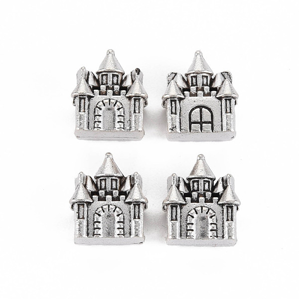 

PandaHall Tibetan Style Alloy European Beads Rhinestone Settings, Cadmium Free & Lead Free, House, Antique Silver, 12.5x10.5x8mm, Hole: 5mm...