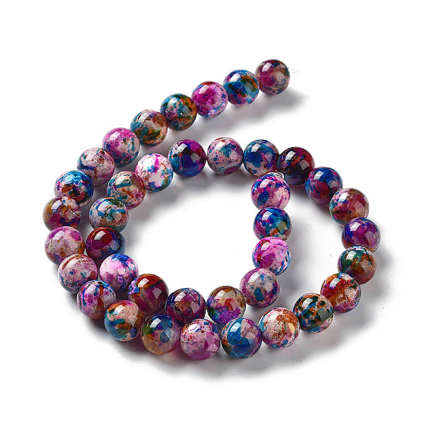 

PandaHall Natural Agate Beads Strands, Dyed & Heated, Round, Colorful, 10mm, Hole: 1.2mm, about 38pcs/strand, 14.96''(38cm) Natural Agate...