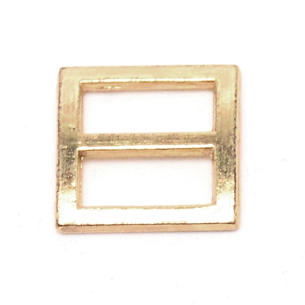 

PandaHall Alloy Slide Buckles, Square, Golden, 10x10x1mm Alloy Square