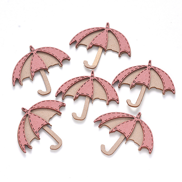 

PandaHall Faux Suede Patches, Costume Ornament Accessories, for Magic Tape Hair Clip Making, Umbrella, Pink, 40x45.5x3mm Faux Suede Umbrella...