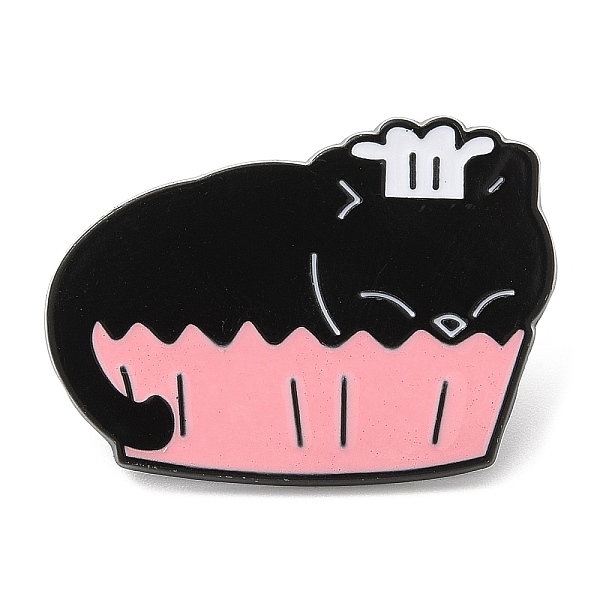 

PandaHall Cat Theme Alloy Enamel Brooch, Pin for Backpack Clothes, Hat, 22x30.5x1.5mm Alloy+Enamel Hat