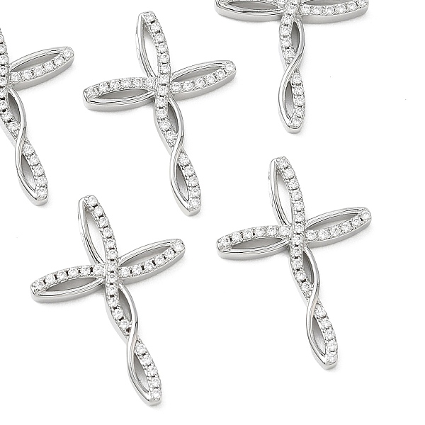 Colgantes de latón con circonitas cúbicas transparentes de Shegrace