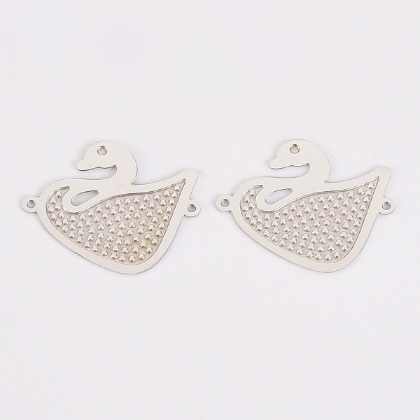 

PandaHall 304 Stainless Steel Links Connectors, Laser Cut, Swan, Stainless Steel Color, 17x21x1mm, Hole: 0.9mm 304 Stainless Steel Other...