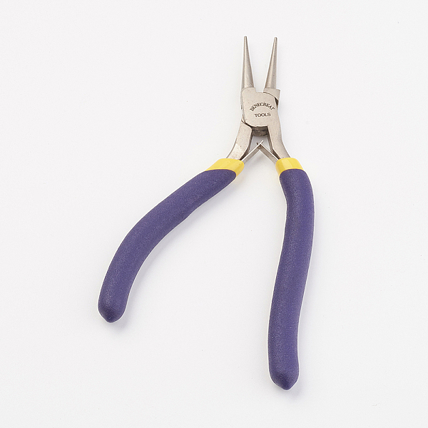 

PandaHall Jewelry Pliers, Iron Round Nose Pliers, 145x73x10mm Iron