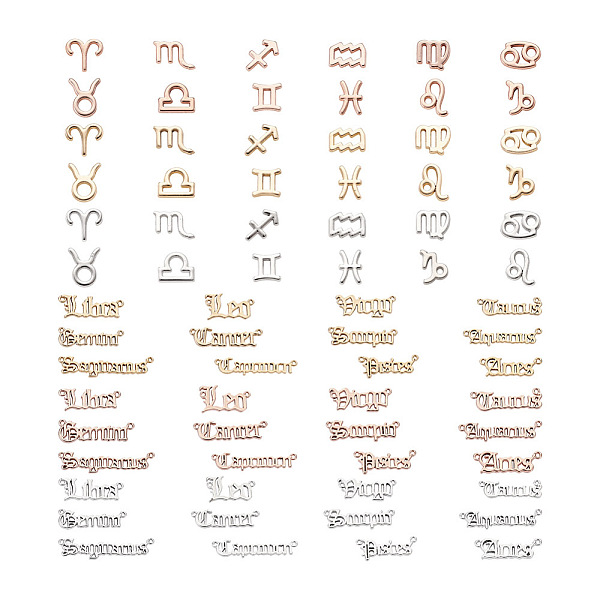 

PandaHall Craftdady 72pcs 6 Sets 6 Style Alloy Pendants, 12 Constellations, Mixed Color, 1set/style, Mixed Color, 1set/style Alloy...