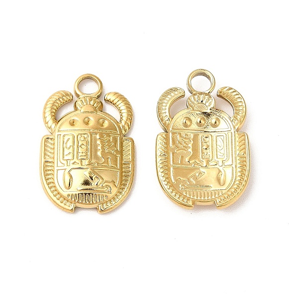 

PandaHall Ion Plating(IP) 304 Stainless Steel Pendants, Beetle Charms, Real 18K Gold Plated, 20.5x13x2.5mm, Hole: 3mm 304 Stainless Steel...