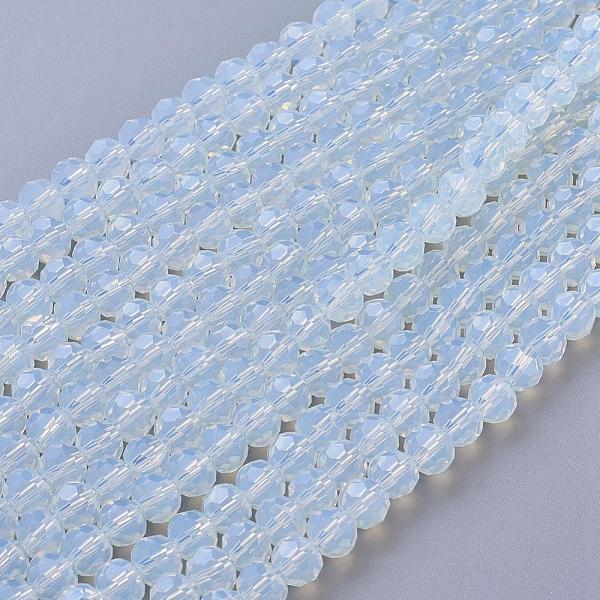 

PandaHall Opalite Beads Strands, Faceted Round, 8mm, Hole: 1mm, about 48pcs/strand, 15 inch Opalite Round
