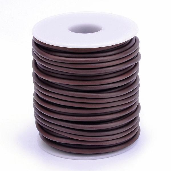 

PandaHall Hollow Pipe PVC Tubular Synthetic Rubber Cord, Wrapped Around White Plastic Spool, Saddle Brown, 2mm, Hole: 1mm, about 54.68 yards...