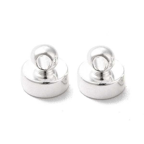 

PandaHall Brass Pendant Bails, Cadmium Free & Lead Free, Flat Round, 925 Sterling Silver Plated, 6x5.5mm, Hole: 1.5mm Brass
