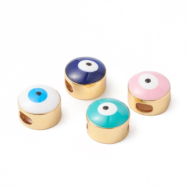 

PandaHall Eco-Friendly Rack Plating Brass Enamel Slide Charms, Long-Lasting Plated, Lead Free & Cadmium Free, Real 18K Gold Plated, Flat..., Multicolor