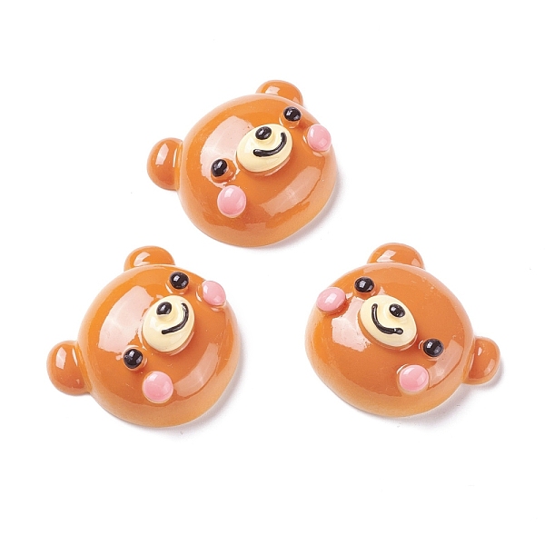 

PandaHall Resin Decoden Cabochons, Bear Bread, Dark Orange, 27x29.5x15mm Resin Food
