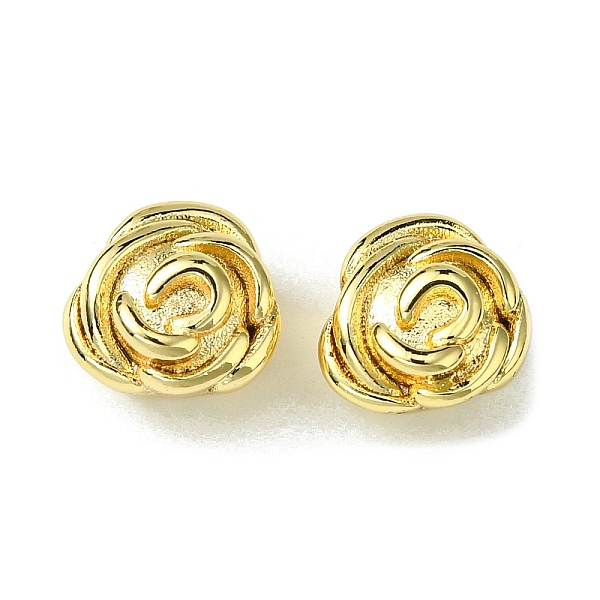 

PandaHall Brass Beads, Rose, Real 18K Gold Plated, 9x10x7mm, Hole: 1.5mm Brass Flower