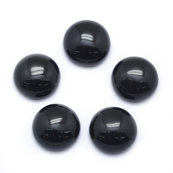 Cabochons De ágata Negro Naturales