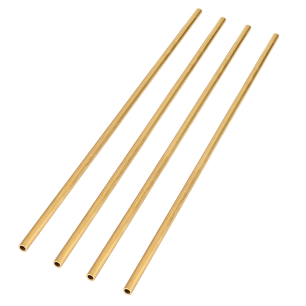 

PandaHall Custom Copper Tube, Golden, 300x6x1mm, Hole: 4mm Brass Tube