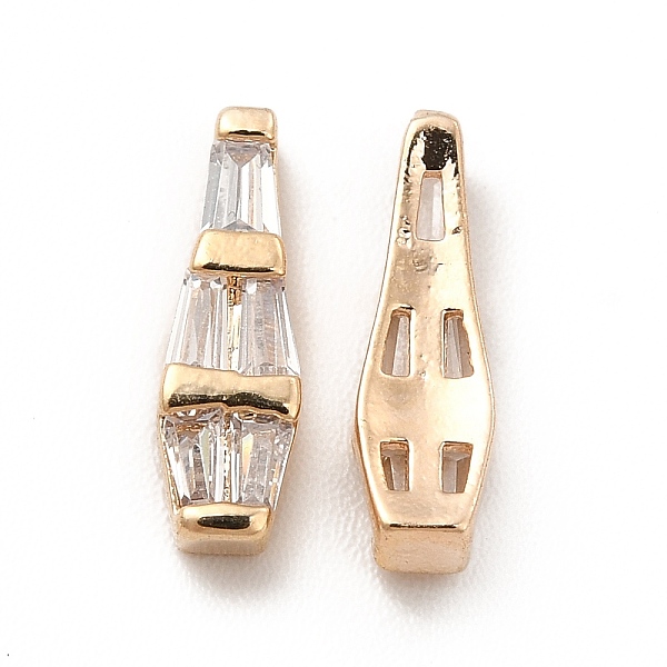 

PandaHall 3D Brass Glass Cabochons, for DIY Nail Art Decorations, Light Gold, Bottle, 11x3.5x2.5mm Glass Bottle Clear