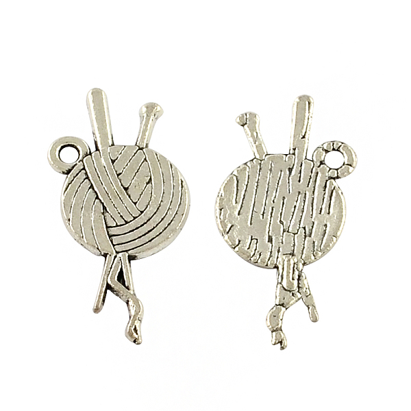 

PandaHall Yarn Tibetan Style Zinc Alloy Pendants, Lead Free & Cadmium Free, Antique Silver, 13x26x1.5mm, Hole: 2mm, about 700pcs/500g Alloy...