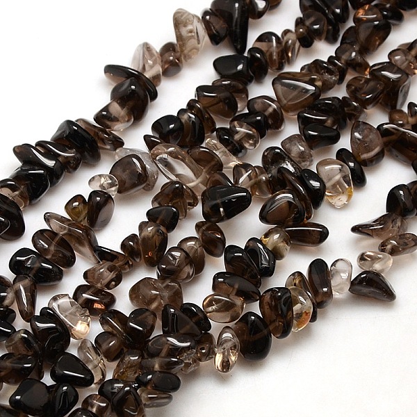 

PandaHall Chips Natural Smoky Quartz Beads Strands, 8~14x4~8x3~6mm, Hole: 1mm, about 15~16 inch Smoky Quartz Chip
