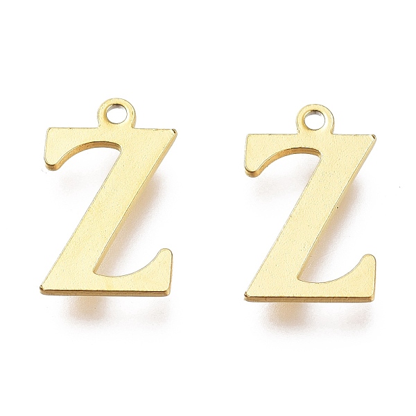 

PandaHall Vacuum Plating 304 Stainless Steel Charms, Laser Cut, Alphabet, Golden, Letter.Z, 12.5x7.5x0.8mm, Hole: 1mm 304 Stainless Steel...