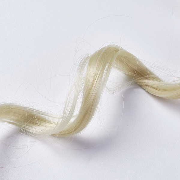 

PandaHall Fashion Women's Hair Accessories, Iron Snap Hair Clips, with Chemical Fiber Colorful Hair Wigs, Pale Goldenrod, 50x3.25cm..., Yellow