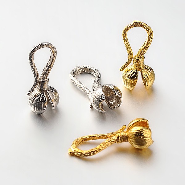 

PandaHall Brass Bead Tips, Mixed Color, 19x8.5x6mm Brass