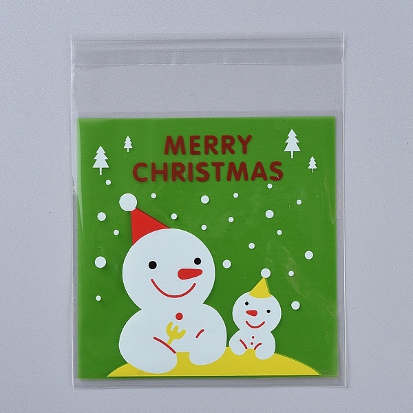 

PandaHall Christmas Cookie Bags, OPP Cellophane Bags, Self Adhesive Candy Bags, for Party Gift Supplies, Green, 13x10x0.01cm, 95~100pcs/bag...