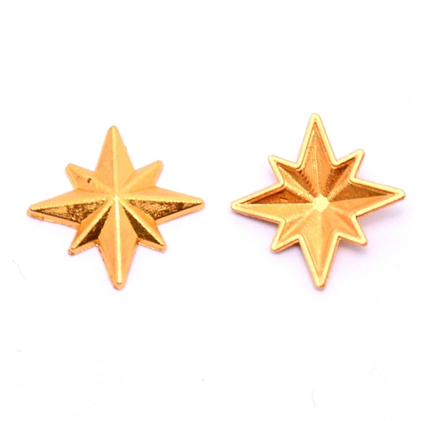 

PandaHall Alloy Cabochons, Epoxy Resin Supplies Filling Accessories, for Resin Jewelry Making, Star, Cadmium Free & Lead Free, Golden...