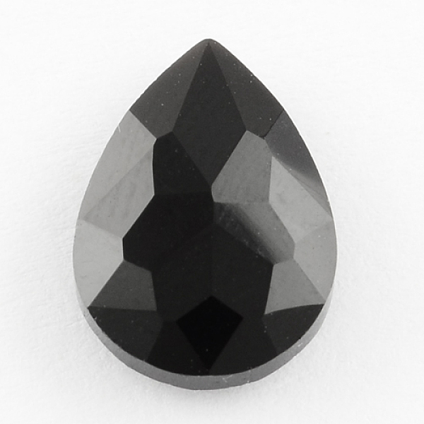 

PandaHall Glass Pointed Back Rhinestone, Faceted, teardrop, Black, 18x13x6mm Glass Teardrop Black