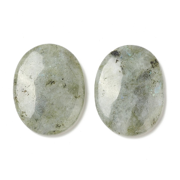 

PandaHall Natural Labradorite Worry Stone for Anxiety Therapy, Oval Thumb Stone, 45x34~35x7~8.5mm Labradorite Oval