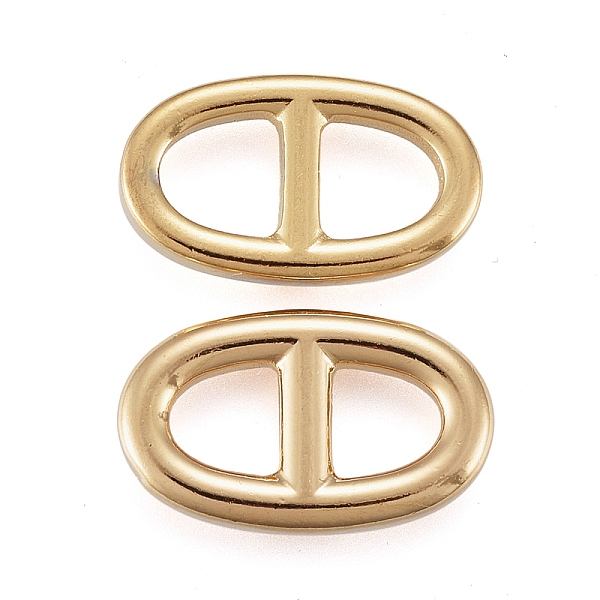 

PandaHall 304 Stainless Steel Connector Charms, Navy Mesh Charms, Soda Tab/Pull Tab, Oval, Golden, 17x10x2.5mm, Inner Diameter: 5x5.5mm 304...