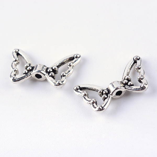 

PandaHall Tibetan Style Alloy Beads, Butterfly, Cadmium Free & Lead Free, Antique Silver, 10.5x18x3.5mm, Hole: 1.5mm Alloy Butterfly