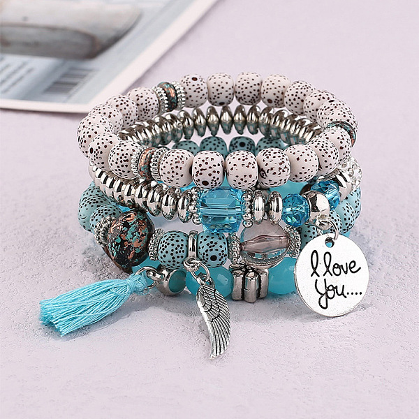 Boho Style Wood Bea… - image