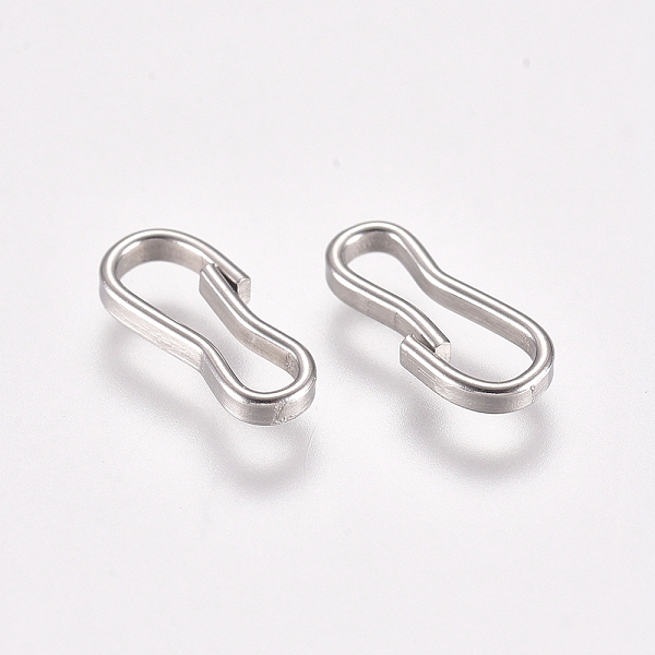 

PandaHall 304 Stainless Steel Keychain Clasp Findings, Stainless Steel Color, 9.5x4x1.3mm, Inner Diameter: 8x1.5~2.5mm 304 Stainless Steel...