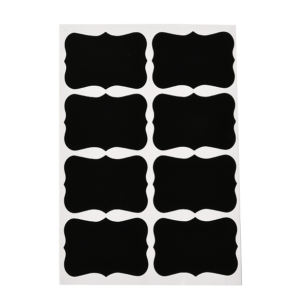 

PandaHall Rectangle Blank Dry-Erase Reusable Waterproof PVC Adhesive Sticker, Spice Jar Tag, Black, 15.5x10.5x0.02cm, Tags: 35x50mm...