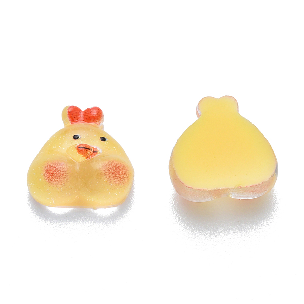 

PandaHall Translucent Resin Cabochons, Printed, Chick, Gold, 10x10x4.5mm Resin Other Animal Gold