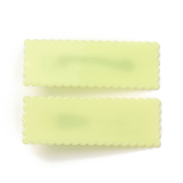 

PandaHall Rectangle Plastic Alligator Hair Clips, Hair Barrettes for Women and Girls, with Platinum Tone Iron Findings, Champagne Yellow...