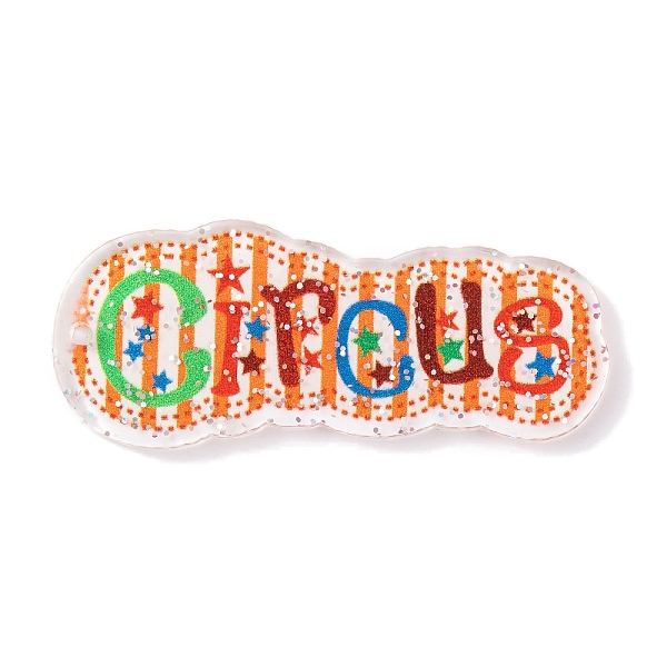 

PandaHall Circus Theme Acrylic Pendants, Cloud, 46.5x19x2mm, Hole: 1.7mm Acrylic Cloud