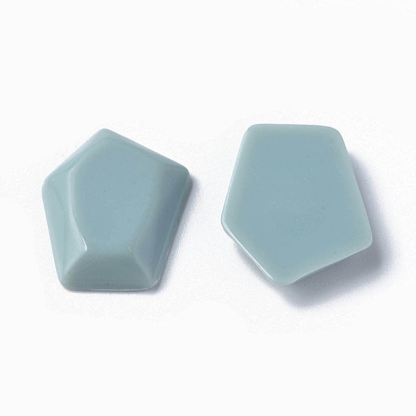 

PandaHall Opaque Acrylic Cabochons, Pentagon, Aqua, 23.5x18x4mm, about 450pcs/500g Acrylic Others Cyan