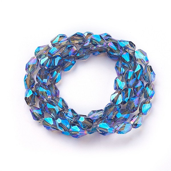 

PandaHall Electroplate Glass Beads Strands, Full Rainbow Plated, teardrop, Faceted, Colorful, 8.5x6x6mm, Hole: 1mm, 21.2~23.2 inch(54~59cm)...