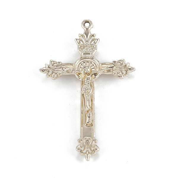 

PandaHall Easter Theme Tibetan Style Alloy Big Pendants, Crucifix Cross, Light Gold, 50x31x5mm, Hole: 1mm Alloy Cross