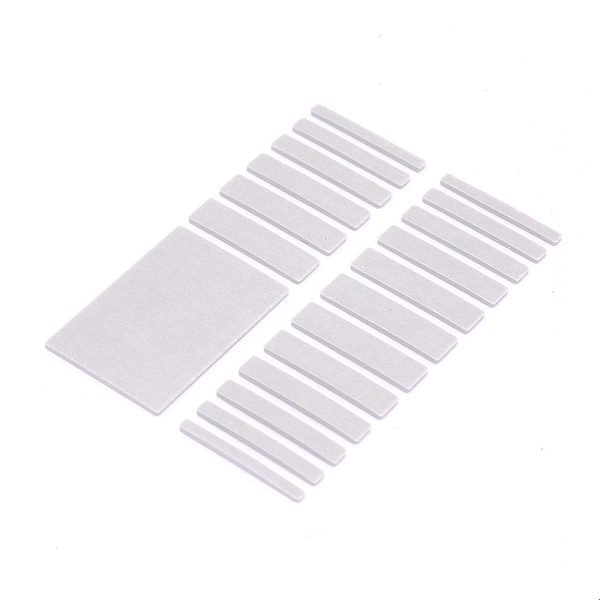 

PandaHall EVA Invisible Ring Size Adjuster Sticker, Gray, 12x7.8x0.7cm, 19pcs/sheet Plastic Gray