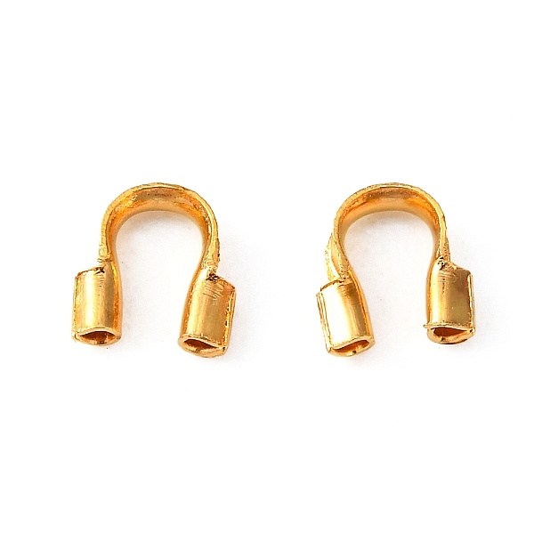 

PandaHall Brass Wire Guardian and Protectors, Golden, 5x4x1mm Brass