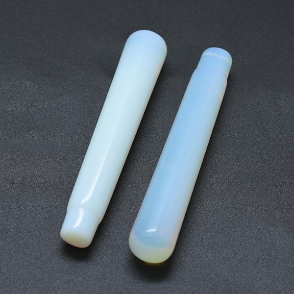 

PandaHall Opalite Beads, No Hole/Undrilled, For Wire Wrapped Pendant Making, Column, 71.5x12~12.5mm Opalite Column