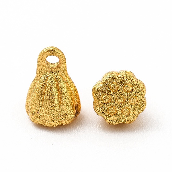 

PandaHall Rack Plating Alloy Pendants, Seedpod of the Lotus Charm, Matte Gold Color, 10x6.5mm, Hole: 1.6mm Alloy Others