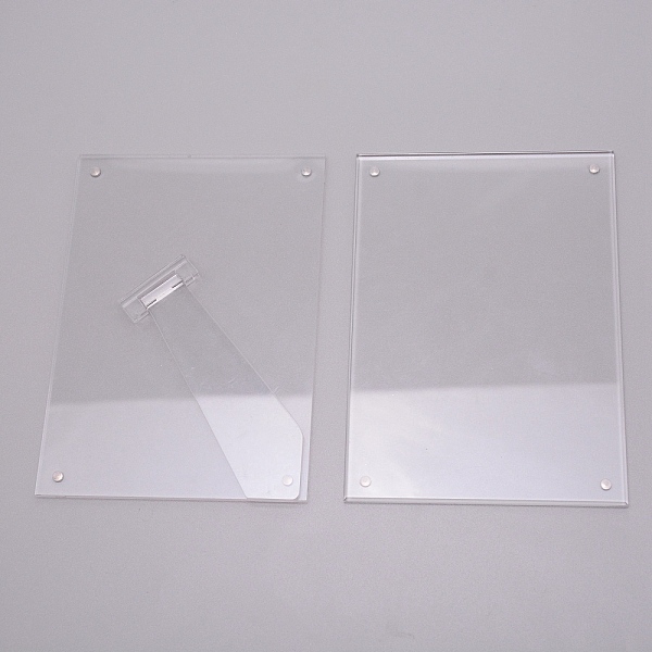 

PandaHall Acrylic Photo Frame Stand, with Magnetic, Rectangle, Clear, 179x127x13mm Acrylic Rectangle Clear