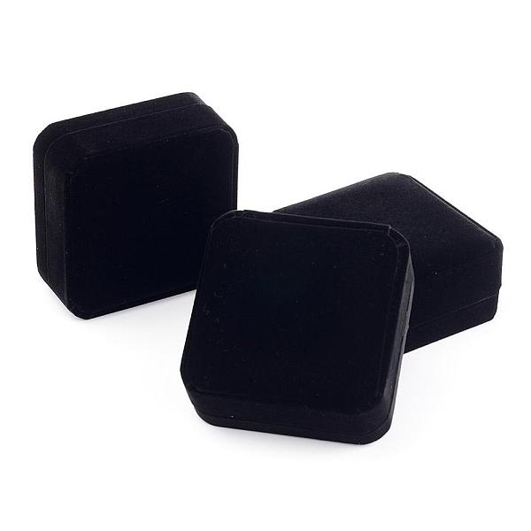 

PandaHall Square Velvet Bangle Bracelet Boxes, Displaying Bracelets, Black, 9x9x4cm, Bracelet Mould: 5.2x4.6cm Velvet Square Black