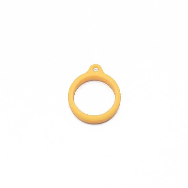 

PandaHall Silicone Pendant, for Electronic stylus & Lighter Making, Ring, Yellow, 29x24.5x7mm, Hole: 3mm, 20.5mm inner diameter Silicone...