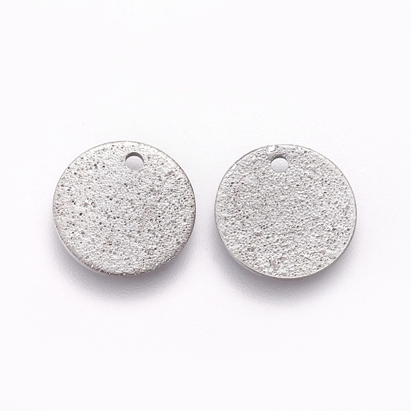 

PandaHall 304 Stainless Steel Charms, Textured, Flat Round with Bumpy, Stainless Steel Color, 12x0.8mm, Hole: 1.4mm 304 Stainless Steel Flat...